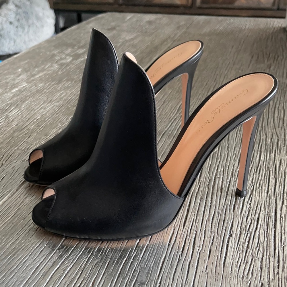 Gianvito Rossi leather mule heels
